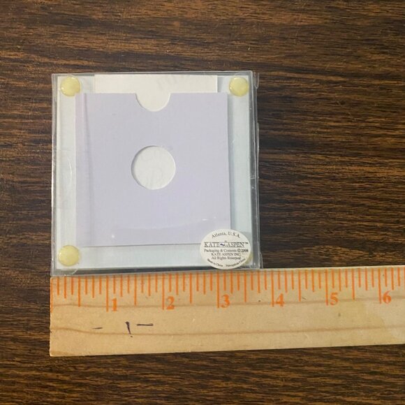 Kate Aspen Picture Photo Frame Glass Coasters 3.5”x3.5” 2 Piece Set 2008 NEW - Picture 4 of 4